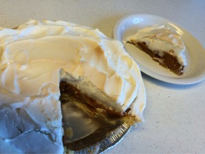 vegan pumpkin meringue pie