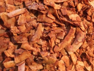 Easy Peasy Gluten-Free Vegan Bacon Bits from Coconut Flakes