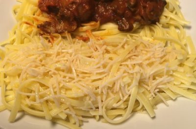 Gluten-Free Vegan Old Spaghetti Factory Spaghetti with Mizithra Cheese And Browned Butter