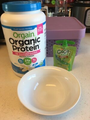 Super-Easy 2-Ingredient Vegan Protein Snack :  Glop!