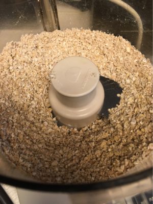 coursely ground oats in food processor