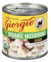 giorgio canned organic mushrooms