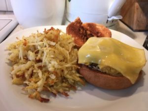 gluten-free vegan egg and cheese sandwich
