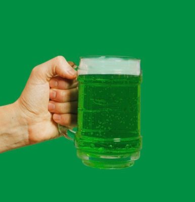gluten-free vegan green beer for st. patrick's paddy's day