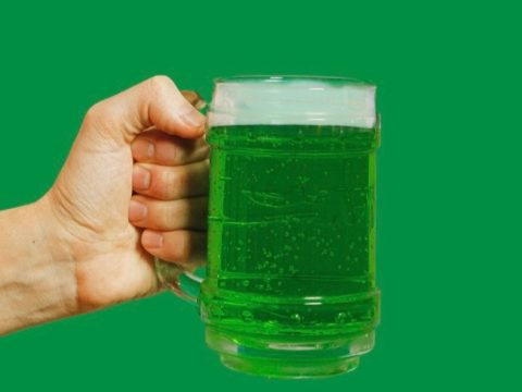 gluten-free vegan green beer for st. patrick's paddy's day