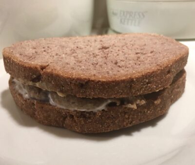 gluten-free vegan liverwurst braunschweiger sandwich