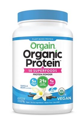 orgain organic superfoods protein vanilla