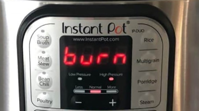 the dreaded instant pot food burn
